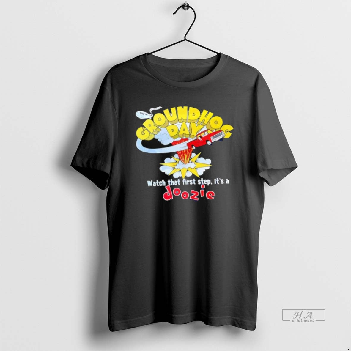 Official Groundhog Day Watch That First Step Its A Doozie T-Shirts, Hoodie, Sweatshirt | TeeBloomCo.com