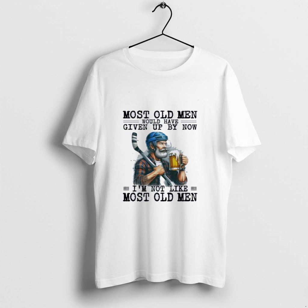 Official Hockey Beer Most Old Men Would Have Given Up By Now T-Shirts, Hoodie, Sweatshirt | TeeBloomCo.com