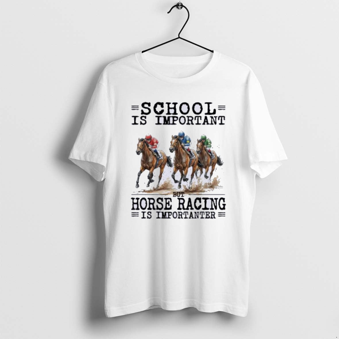 Official Horse Racing School Is Important T-Shirts, Hoodie, Sweatshirt | TeeBloomCo.com