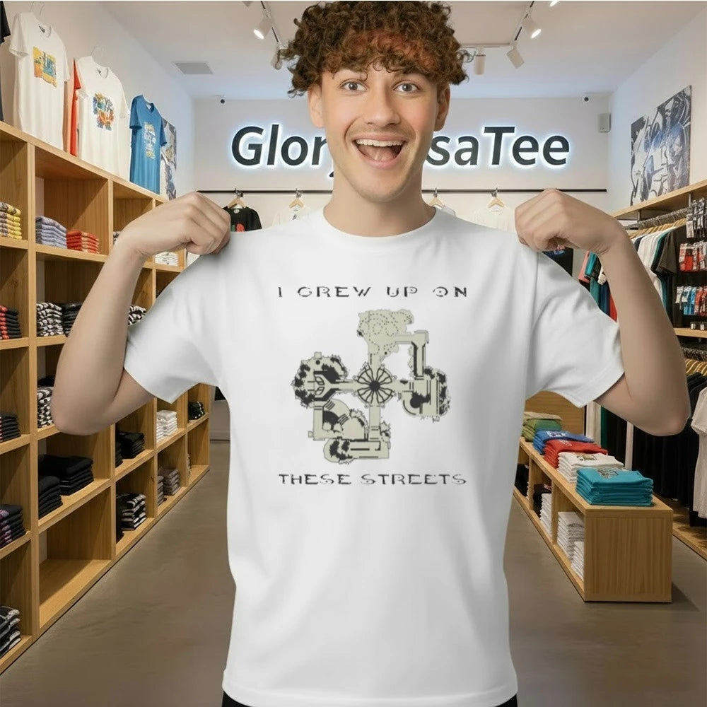 Official I Grew Up on These Streets Shirt