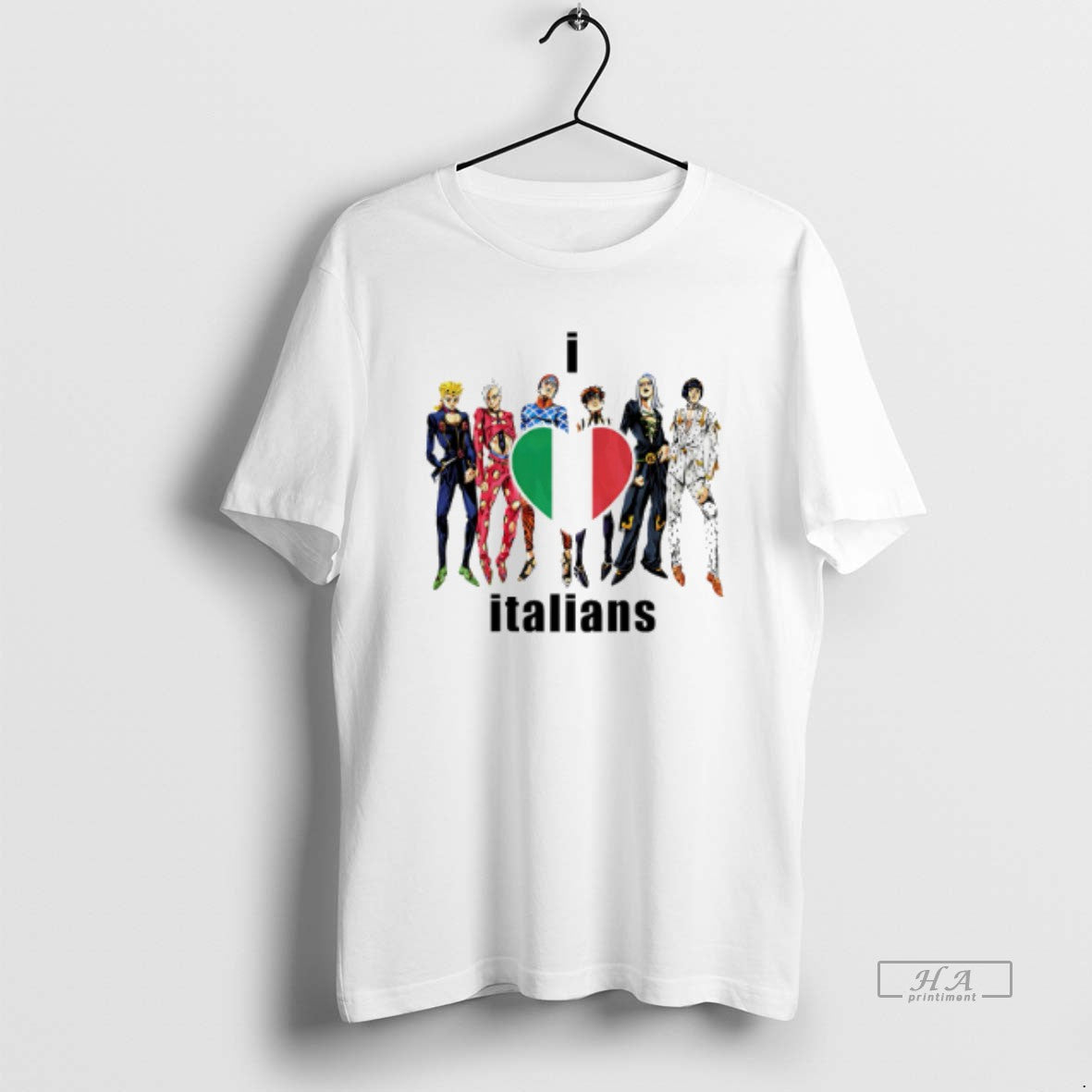 Official I Love Italians Anime Flag T-Shirts, Hoodie, Sweatshirt | TeeBloomCo.com