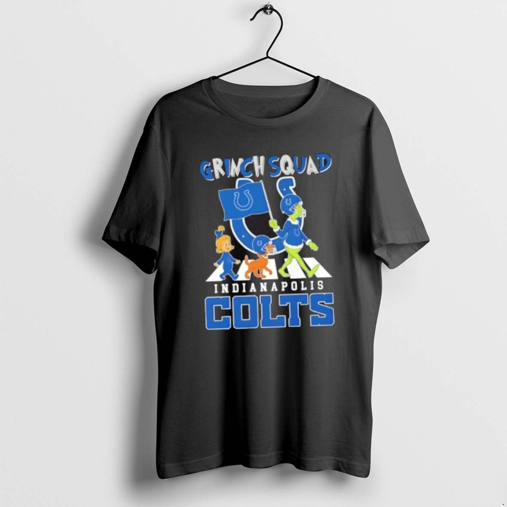 Official Indianapolis Colts X Grinch Squad Abbey Road T-Shirts, Hoodie, Sweatshirt | TeeBloomCo.com