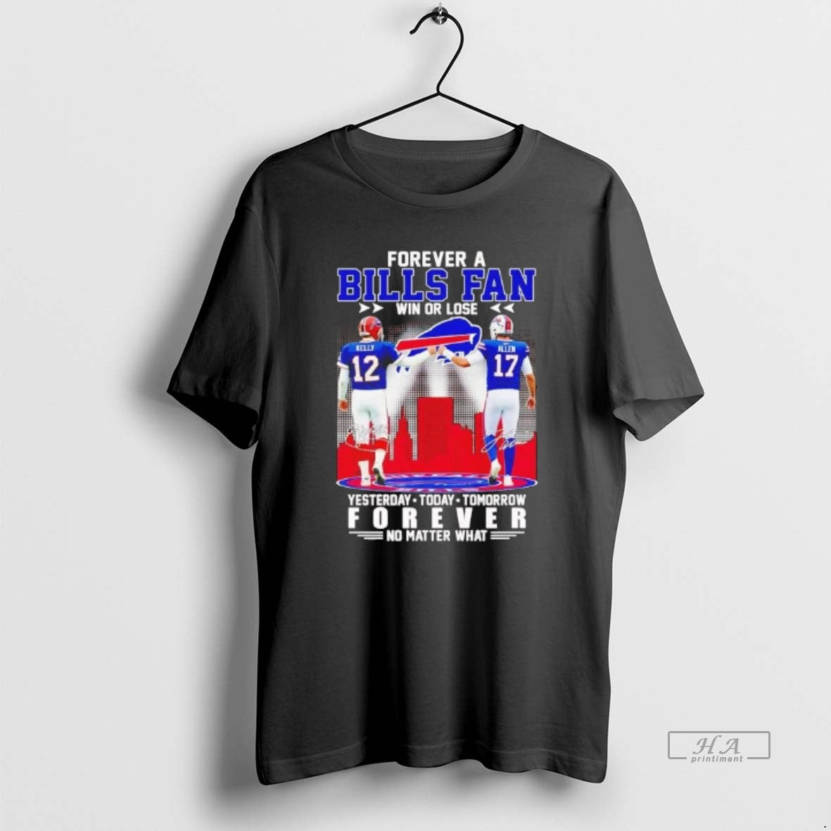 Official Kelly And Allen Forever A Bills Fan Forever No Matter What T-Shirts, Hoodie, Sweatshirt | TeeBloomCo.com