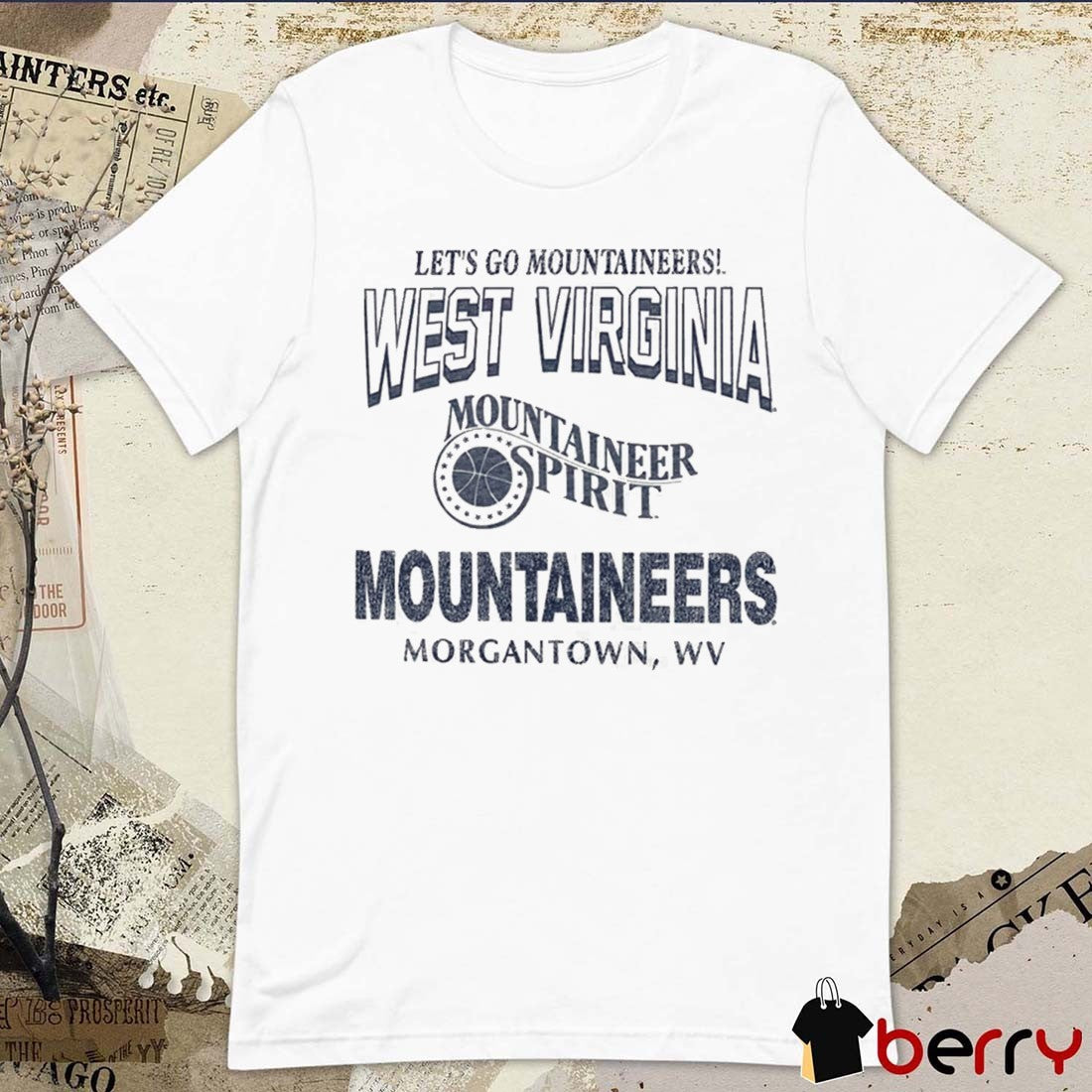 Let’s Go Mountaineers West Virginia Mountaineers Mountaineer Spirit 47 Head On Football Scrum t-shirt