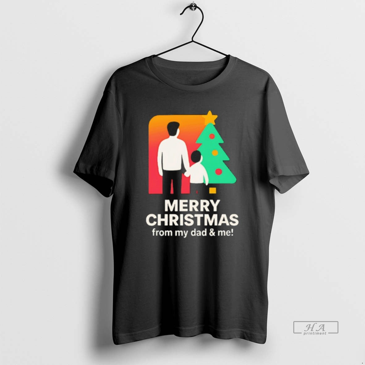 Official Merry Christmas From Dad And Me T-Shirts, Hoodie, Sweatshirt | TeeBloomCo.com