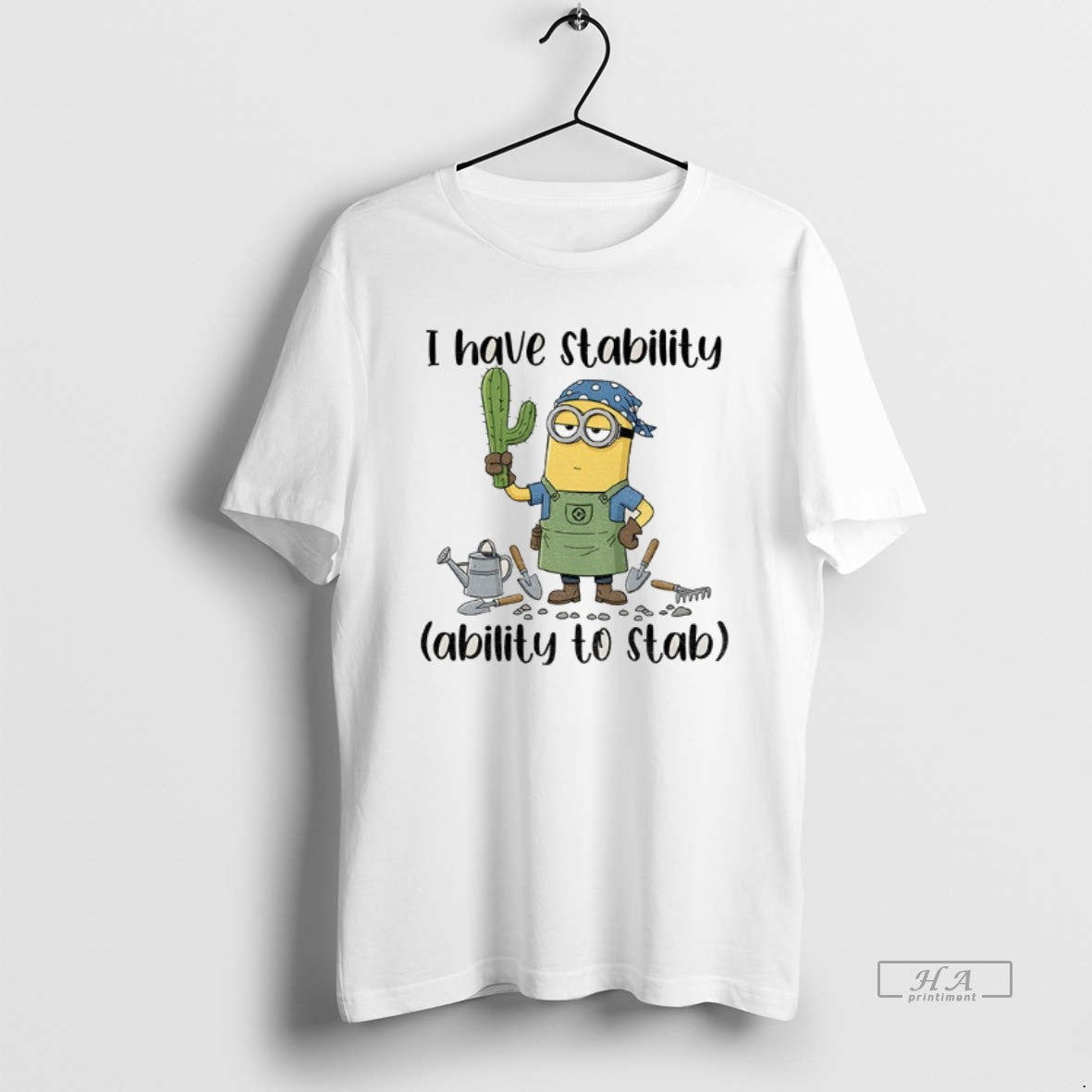 Official Minion I Have Stability Ability To Stab T-Shirts, Hoodie, Sweatshirt | TeeBloomCo.com