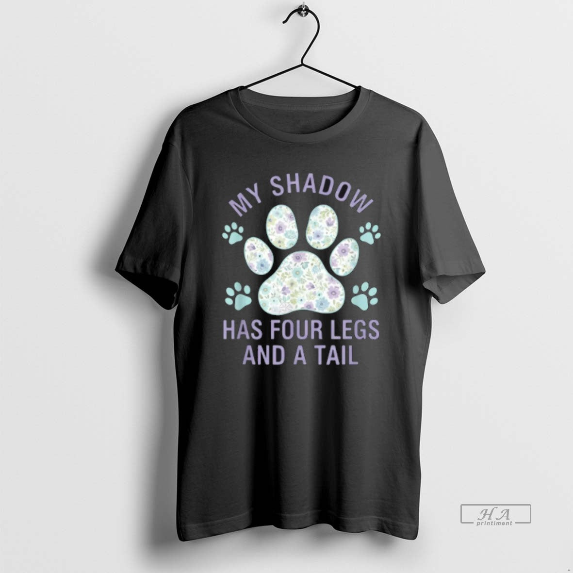 Official My Shadow Has Four Legs And A Tail Dog Lover T-Shirts, Hoodie, Sweatshirt | TeeBloomCo.com