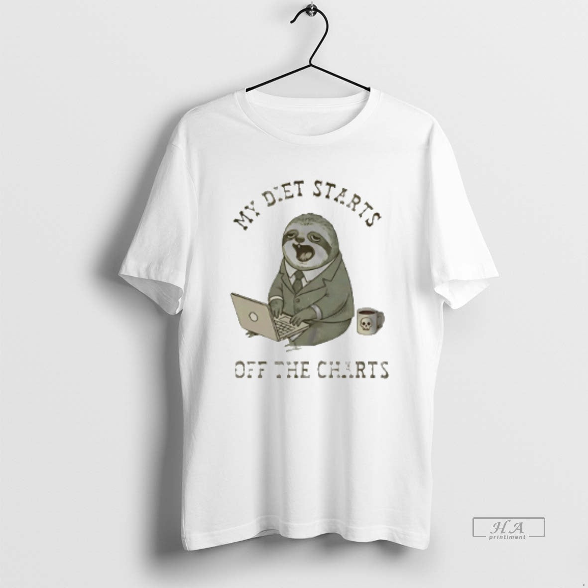 Official My Diet Starts Off The Charts Sloth T-Shirts, Hoodie, Sweatshirt | TeeBloomCo.com