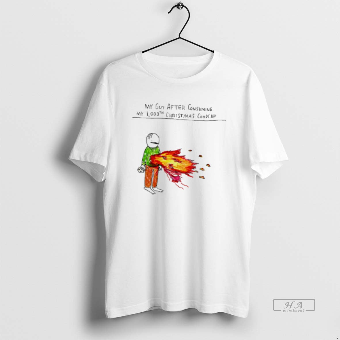 Official My Gut After Consuming My 1000th Christmas Cookie T-Shirts, Hoodie, Sweatshirt | TeeBloomCo.com