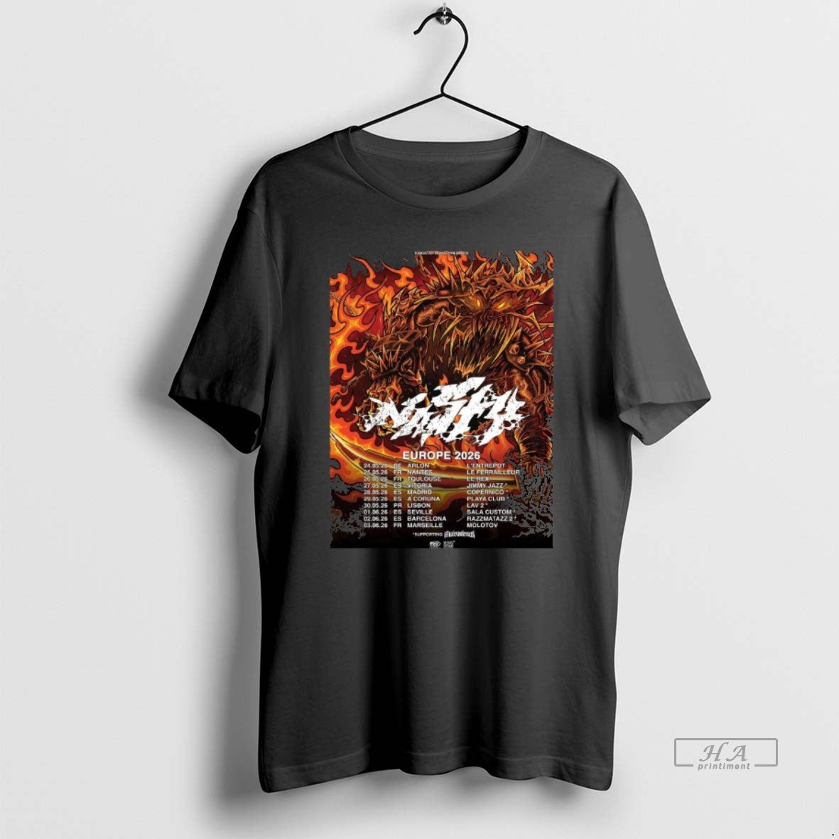 Official Nasty Europe Tour 2026 T-Shirts, Hoodie, Sweatshirt | TeeBloomCo.com