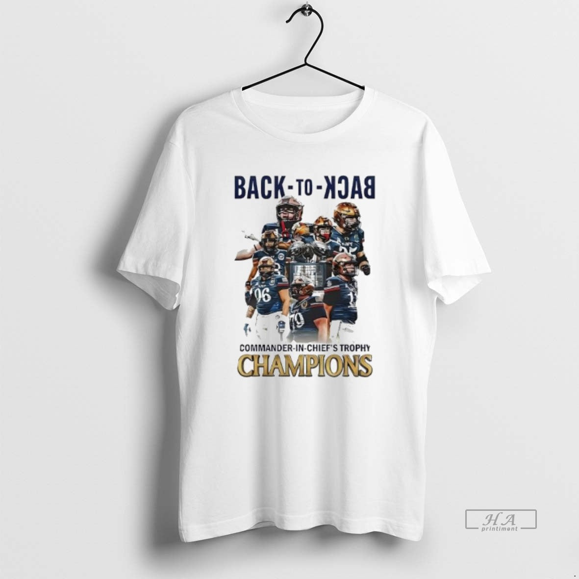 Official Navy Midshipmen Game Back To Back Commander In Chiefs Trophy Champions T-Shirts, Hoodie, Sweatshirt | TeeBloomCo.com