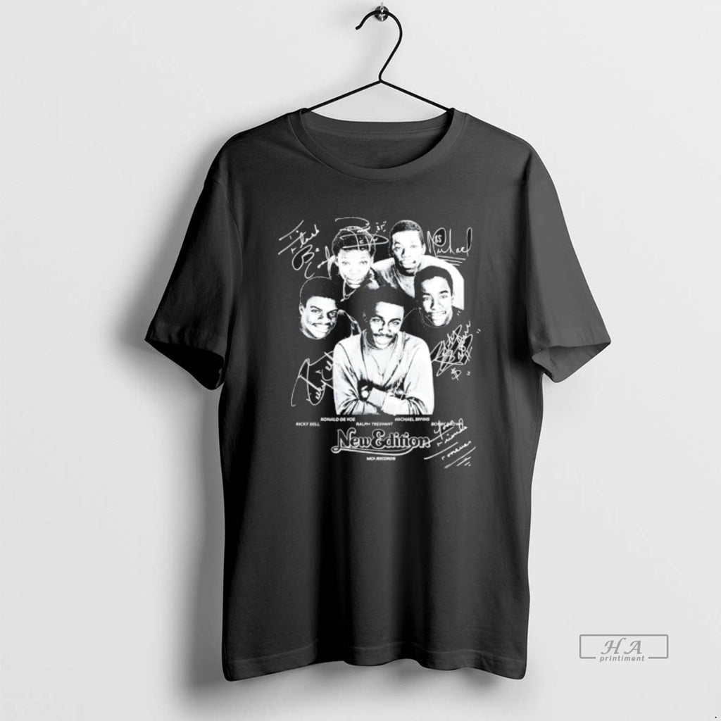 Official New Edition Mca Records Rb Hip Hop Signatures T-Shirts, Hoodie, Sweatshirt | TeeBloomCo.com