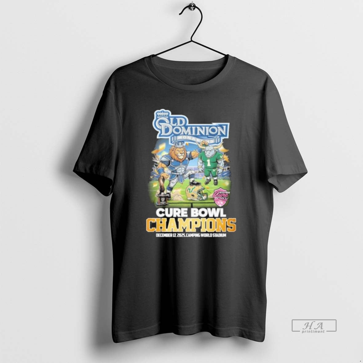 Official Old Dominion Mascot 2025 Cure Bowl Champions T-Shirts, Hoodie, Sweatshirt | TeeBloomCo.com