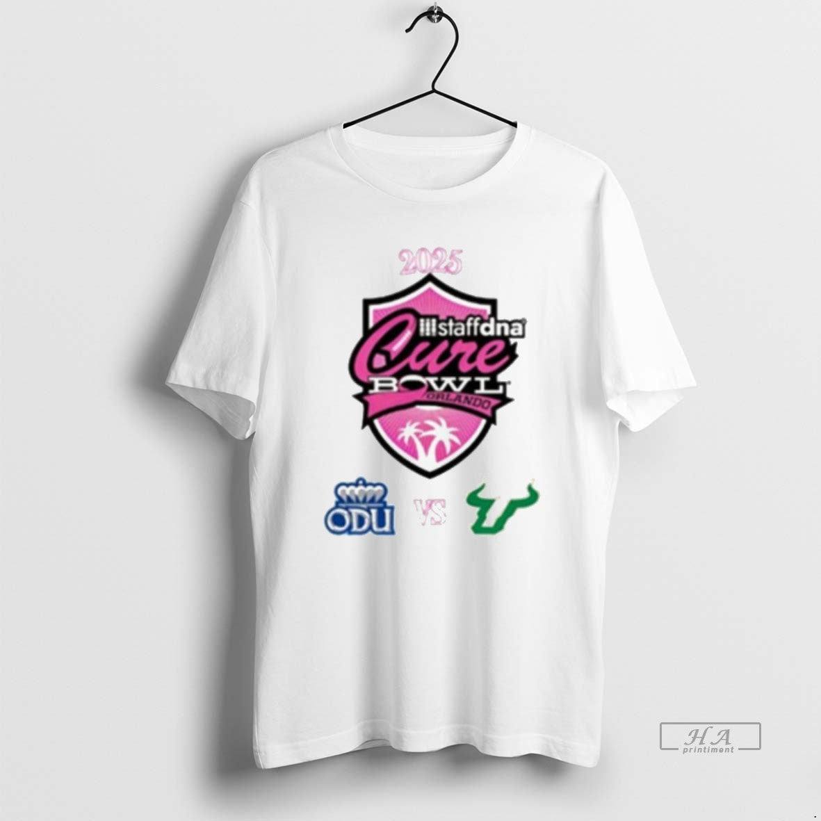 Official Old Dominion Monarchs Vs South Florida Bulls 2025 Staffdna Cure Bowl T-Shirts, Hoodie, Sweatshirt | TeeBloomCo.com