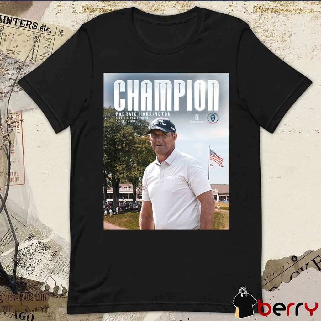 Padraig Harrington Champion 2026 U.S. Senior Open Championship PGA Tour Poster t-shirt