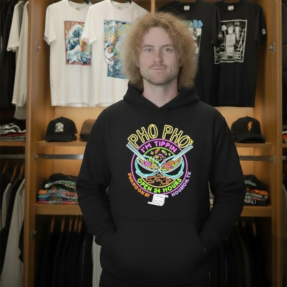 Official Pho Pho Im Tippin Open 24 Hours Logo Shirt
