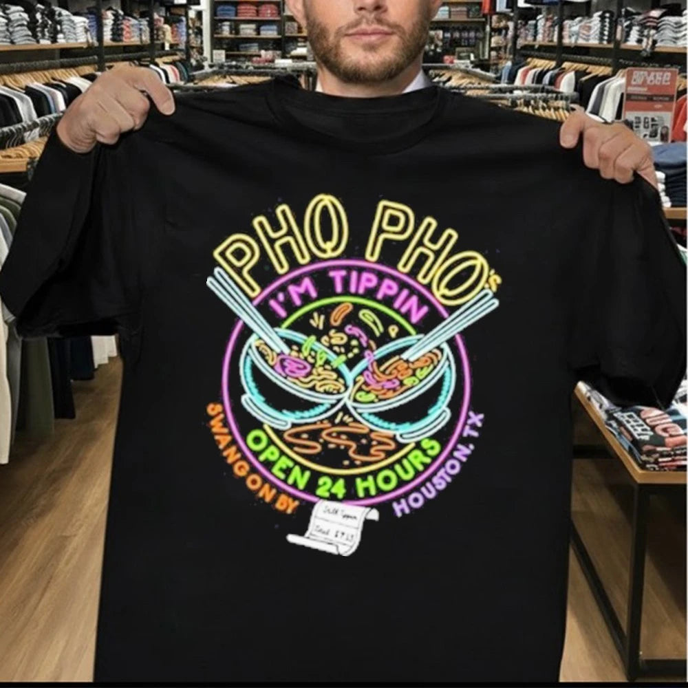 Official Pho Pho Im Tippin Open 24 Hours Logo Shirt
