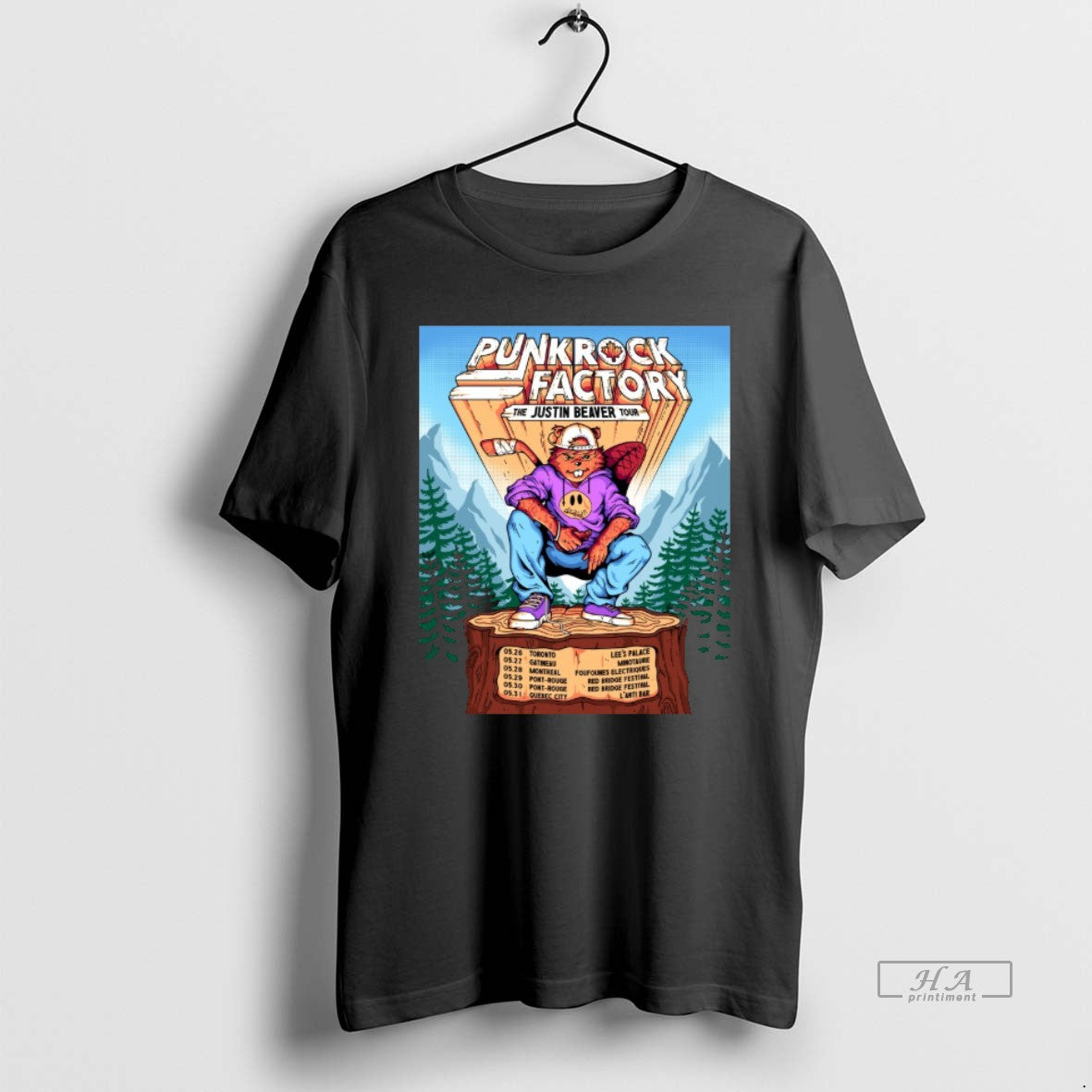 Official Punk Rock Factory The Justin Beaver Tour May 26 31 2026 T-Shirts, Hoodie, Sweatshirt | TeeBloomCo.com