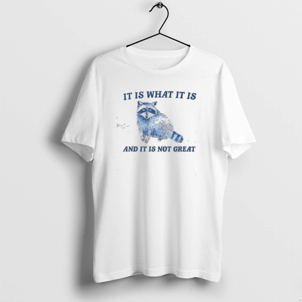 Official Raccoon It Is What It Is And It Is Not Great Vintage T-Shirts, Hoodie, Sweatshirt | TeeBloomCo.com