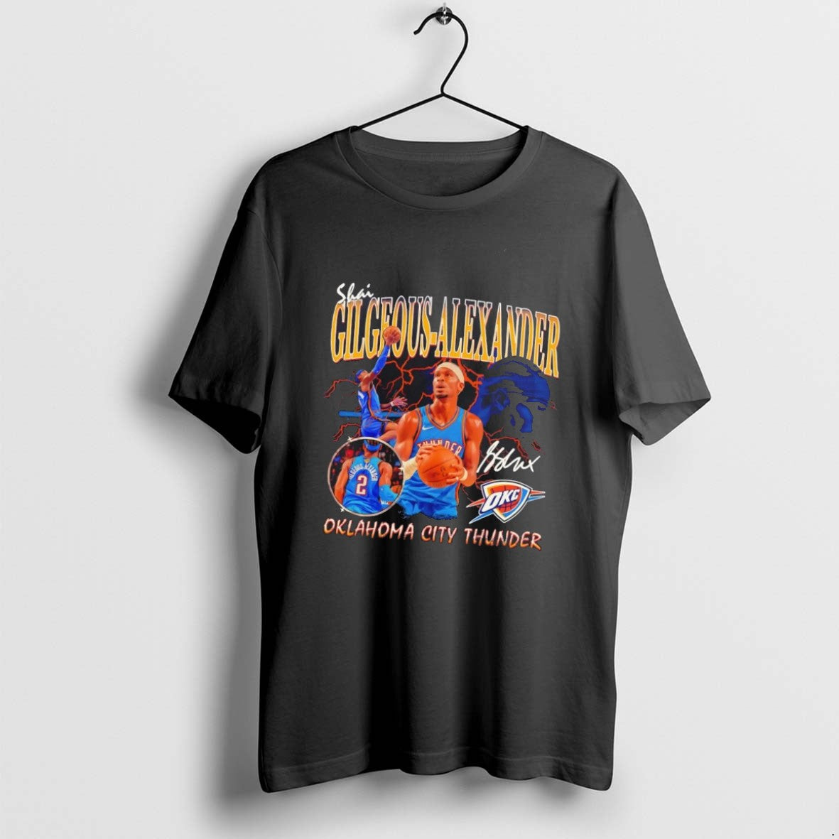 Official Shai Gilgeous Alexander Player Collage Oklahoma City Thunder T-Shirts, Hoodie, Sweatshirt | TeeBloomCo.com