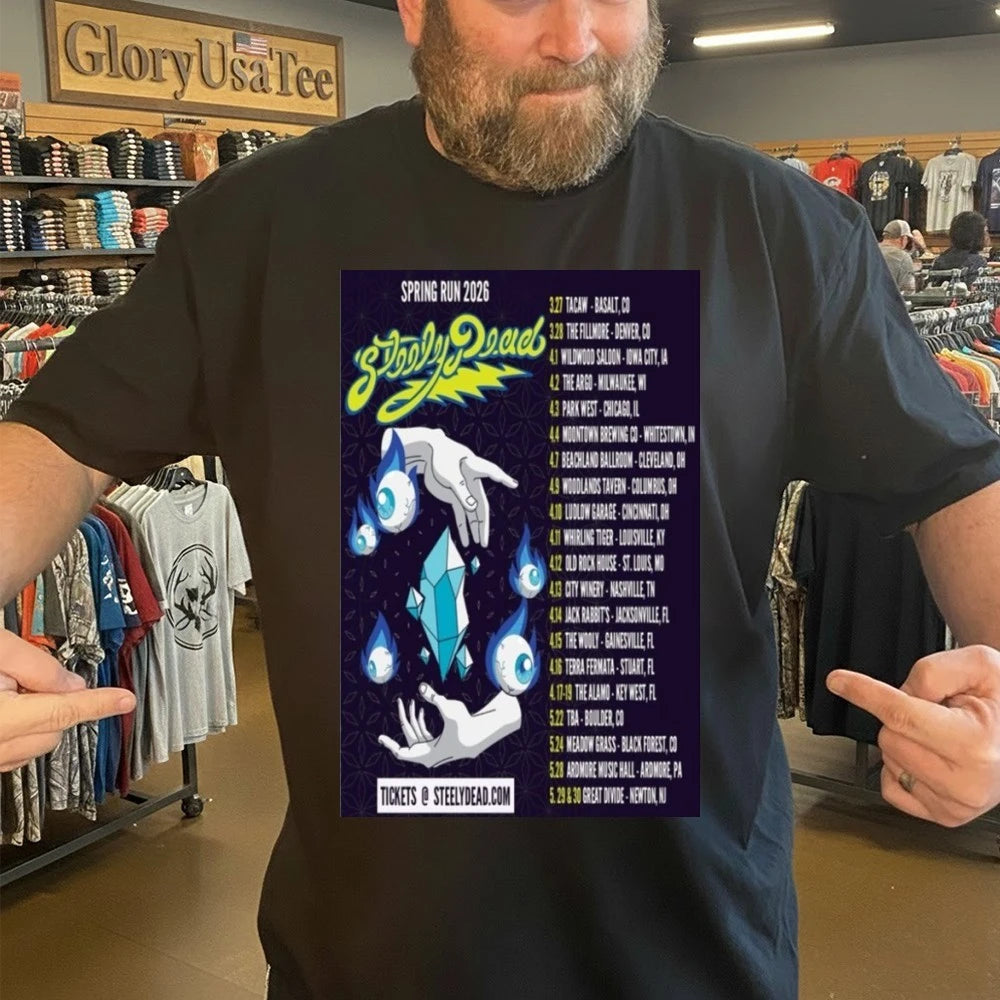 Official Steely Dead Spring Run 2026 Tour Poster Shirt