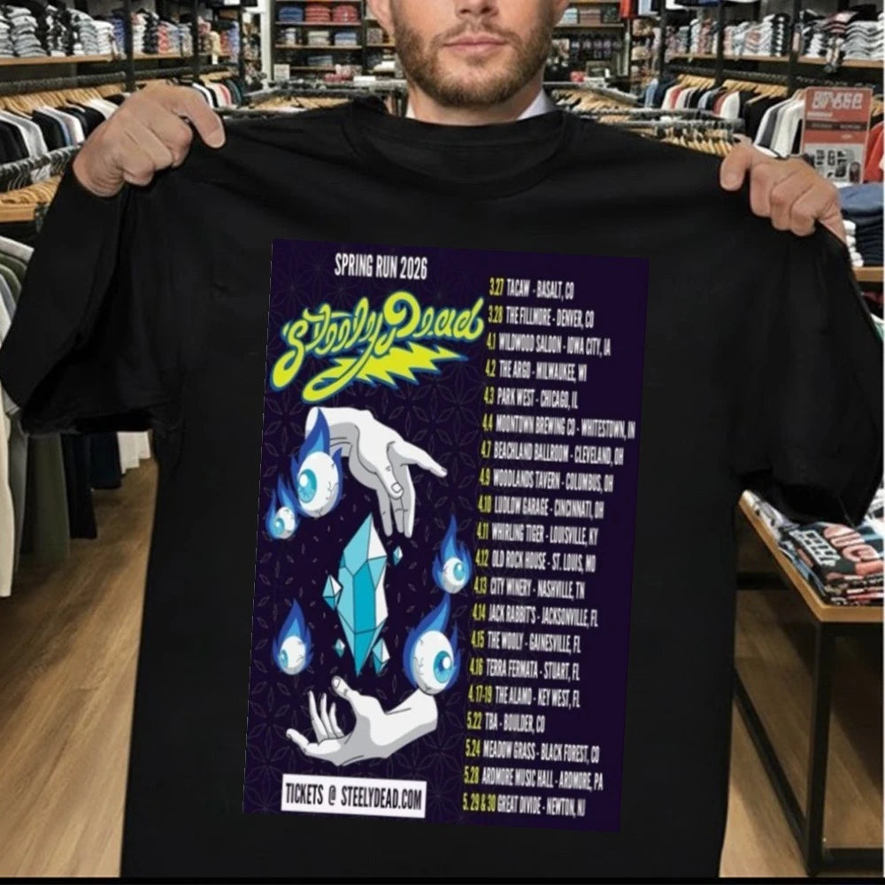 Official Steely Dead Spring Run 2026 Tour Poster Shirt