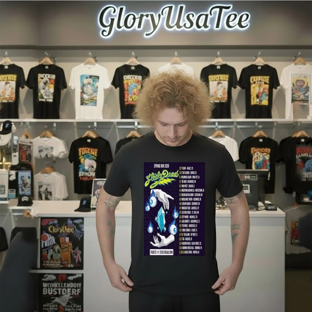 Official Steely Dead Spring Run 2026 Tour Poster Shirt