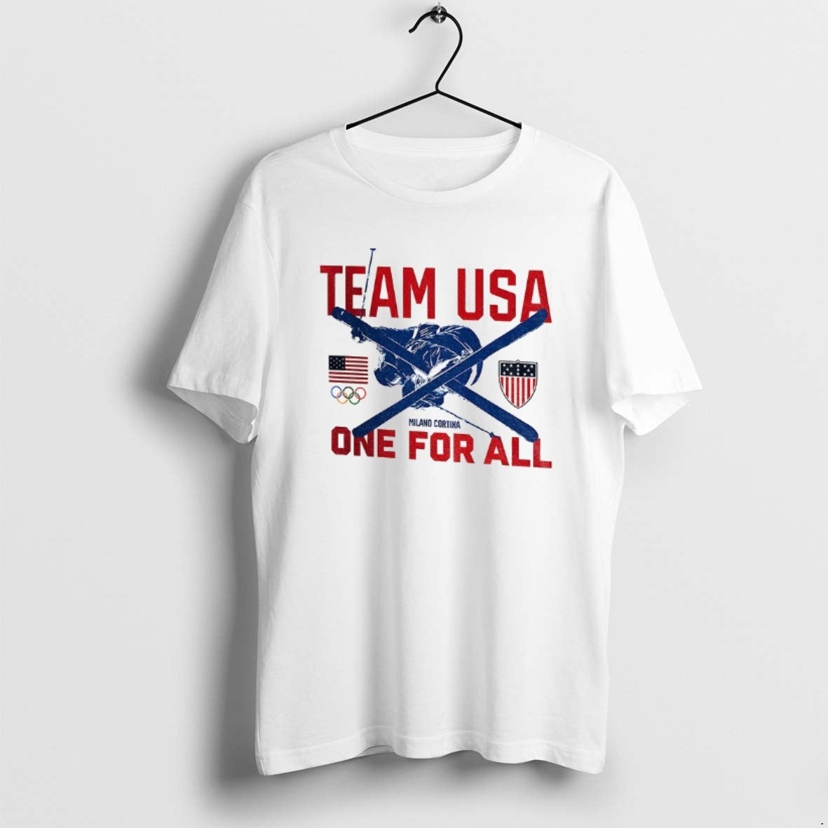 Official Team Usa Milano Cortina One For All 2026 Olympic T-Shirts, Hoodie, Sweatshirt | TeeBloomCo.com