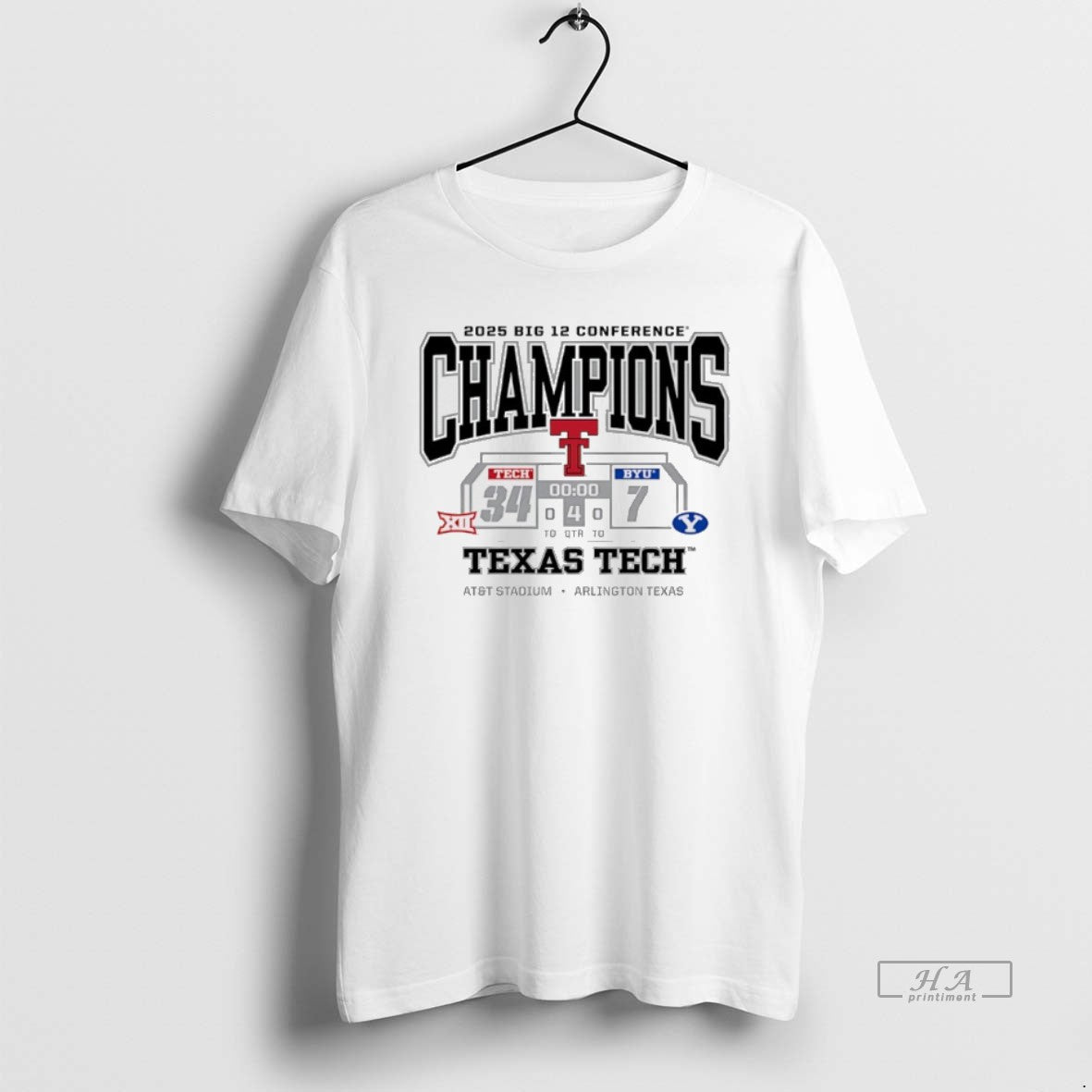 Official Texas Tech Red Raiders 2025 Big 12 Conference Champions Score T-Shirts, Hoodie, Sweatshirt | TeeBloomCo.com
