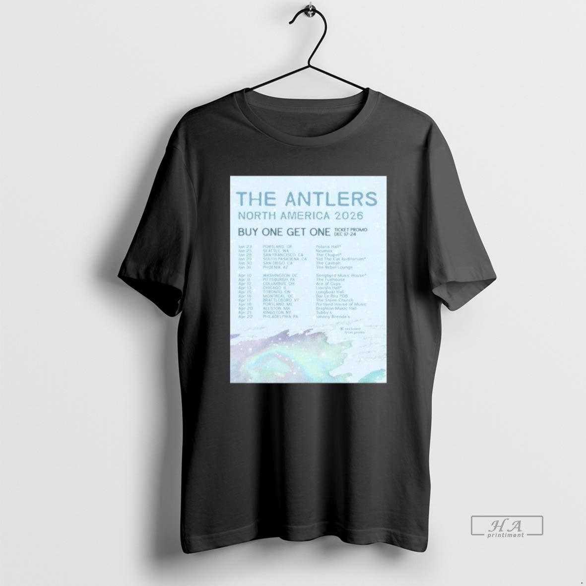 Official The Antlers North America Tour 2026 T-Shirts, Hoodie, Sweatshirt | TeeBloomCo.com