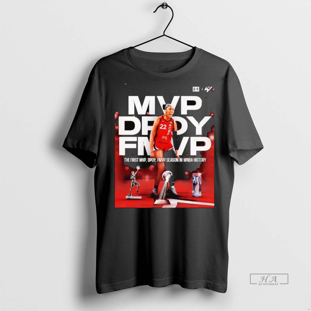 Official Trendy Aja Wilson The First Mvp Dpoy Fmvp Season Wnba 2025 Tee Sweater
