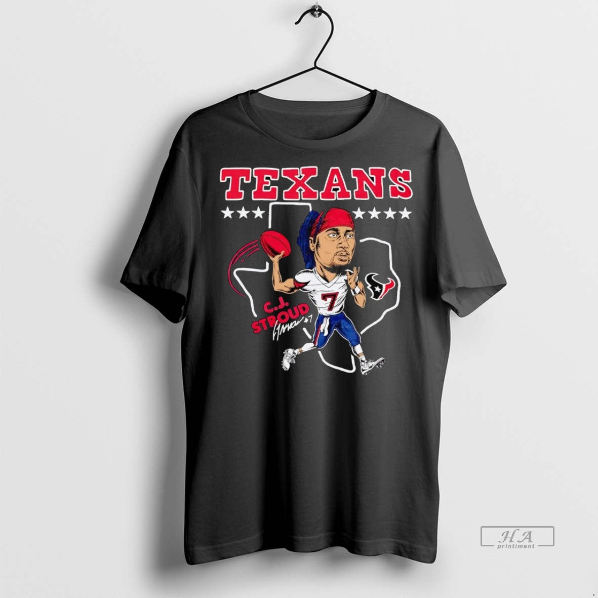 Official Trendy Cj Stroud Superstar Caricature Houston Texans Tee Sweater