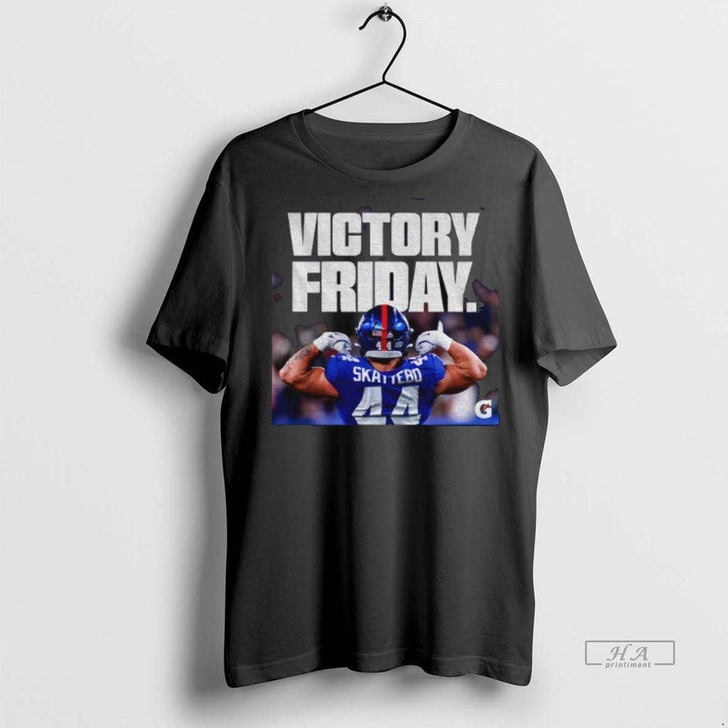 Official Trendy Cam Skattebo New York Giants Victory Friday Tee Sweater