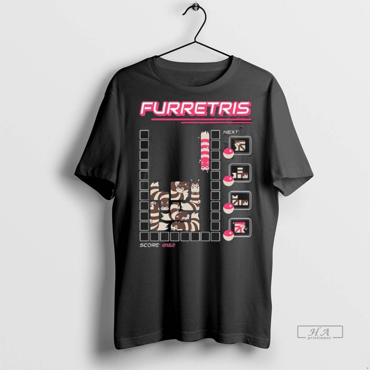 Official Trendy Furretris Next Ferrets Score 0162 Video Games Tee Sweater