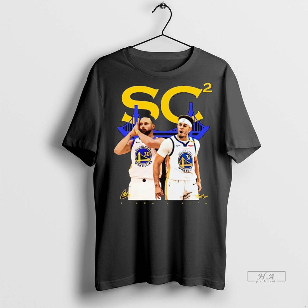 Official Trendy Steph And Seth Curry Double Sc Night Night Golden State Warriors Tee Sweater
