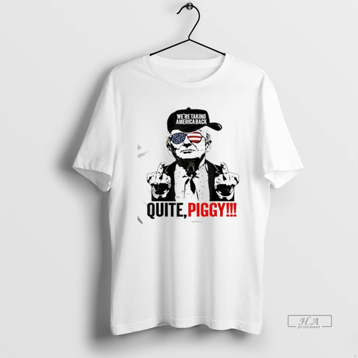 Official Trump Were Taking America Back Quite Piggy T-Shirts, Hoodie, Sweatshirt | TeeBloomCo.com