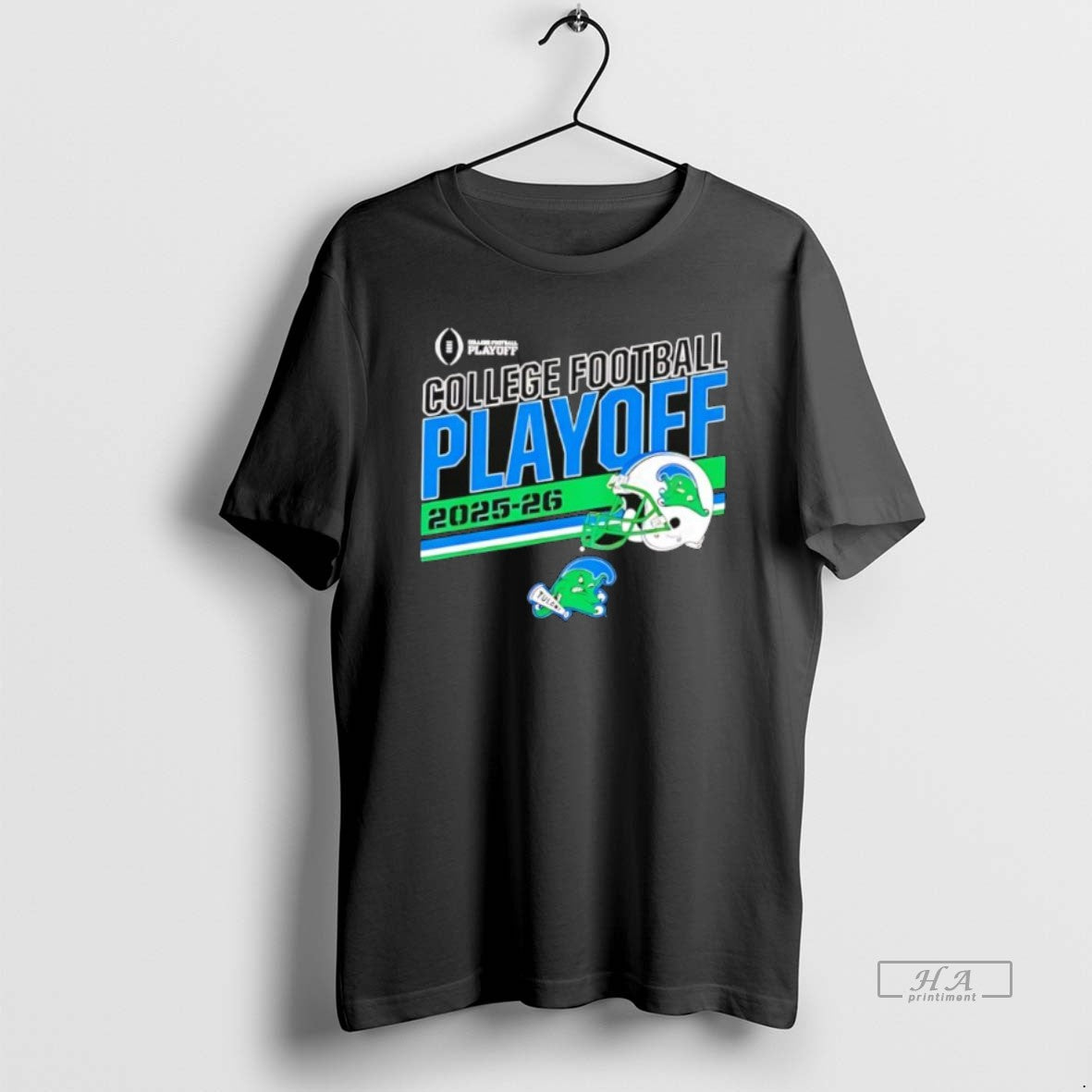 Official Tulane Green Wave 2025 2026 College Football Playoff Stripe Helmet T-Shirts, Hoodie, Sweatshirt | TeeBloomCo.com