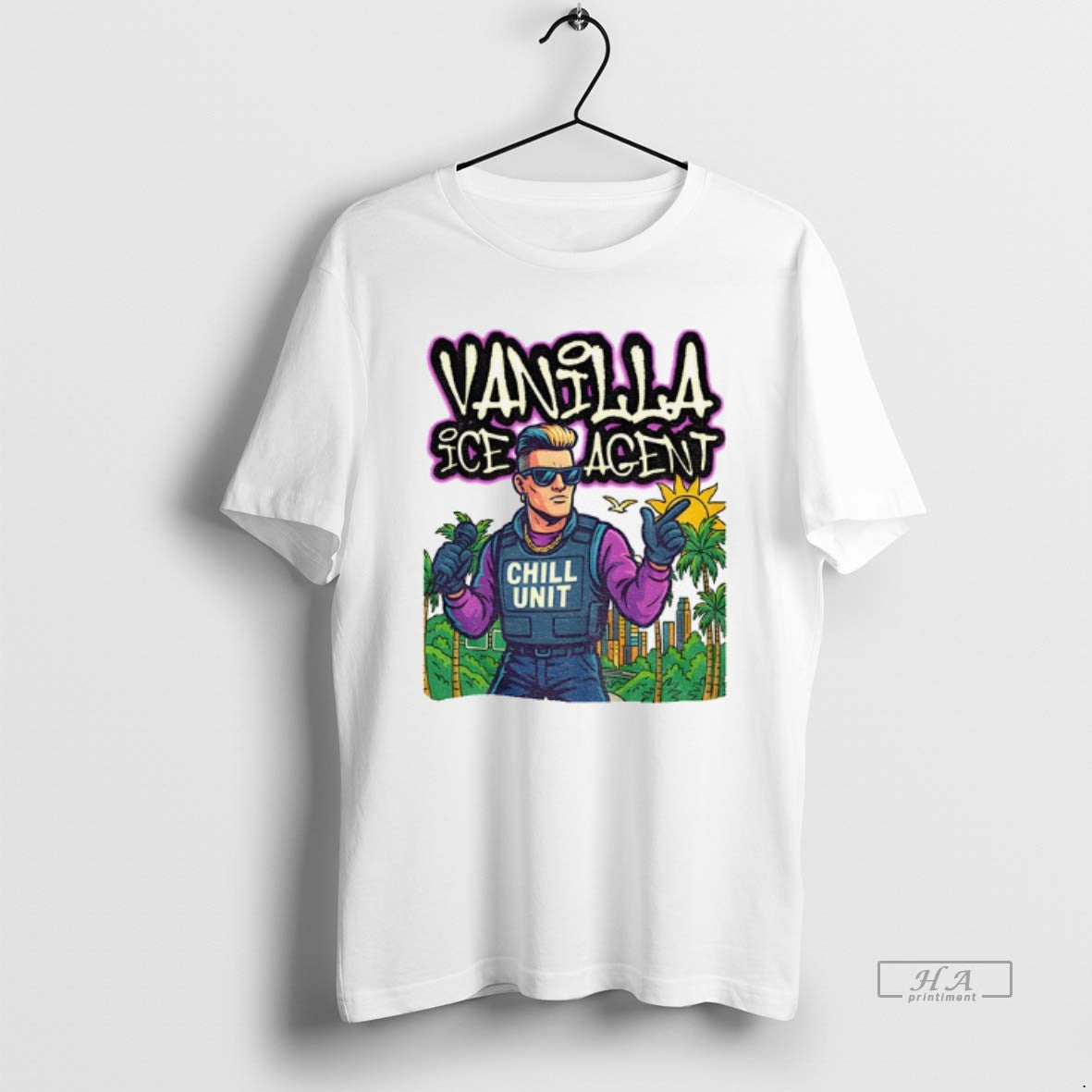 Official Vanilla Ice Agent Chill Unit Meme Pop Culture Parody T-Shirts, Hoodie, Sweatshirt | TeeBloomCo.com