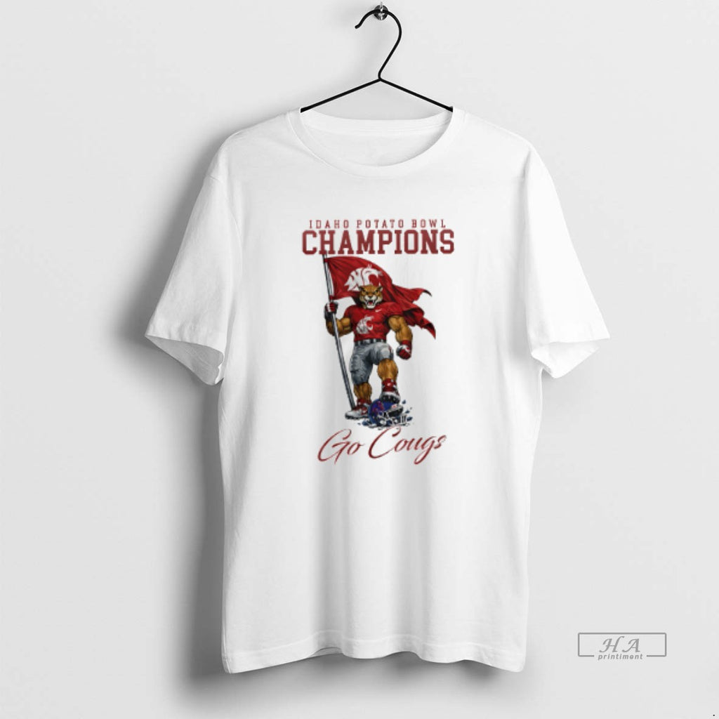 Official Washington State Cougars Ncaa 2025 Idaho Potato Bowl Champions Mascot T-Shirts, Hoodie, Sweatshirt | TeeBloomCo.com