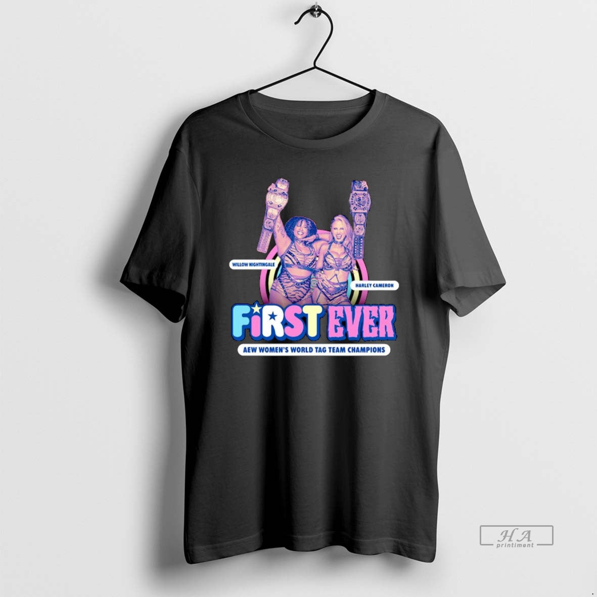 Official Willow Nightingale And Harley Cameron First Ever Aew Womens World Tag Team Champions T-Shirts, Hoodie, Sweatshirt