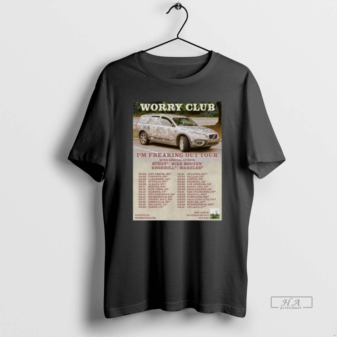 Official Worry Club Im Freaking Out Tour 2026 T-Shirts, Hoodie, Sweatshirt | TeeBloomCo.com
