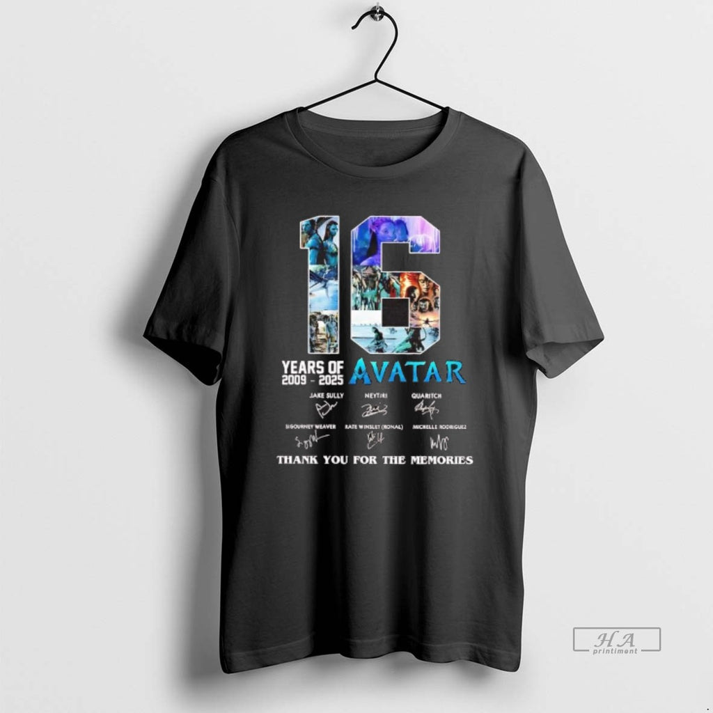 Official Year Of Avatar Thank You For The Memories 2009 2025 Signatures T-Shirts, Hoodie, Sweatshirt | TeeBloomCo.com
