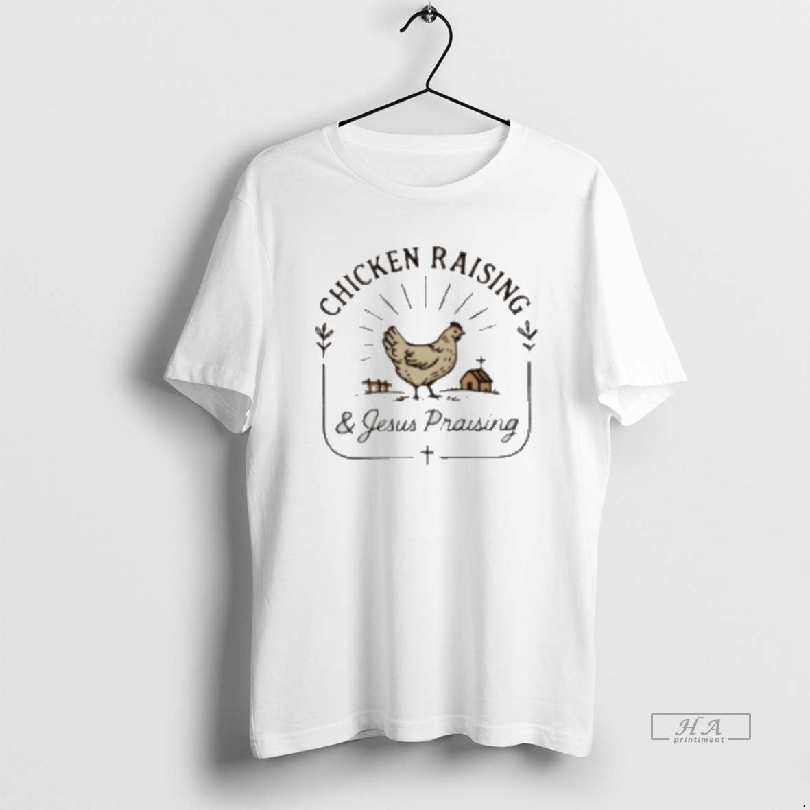 Official Chicken Raising And Jesus Praising Classic Womens T-Shirts, Hoodie, Sweatshirt | TeeBloomCo.com