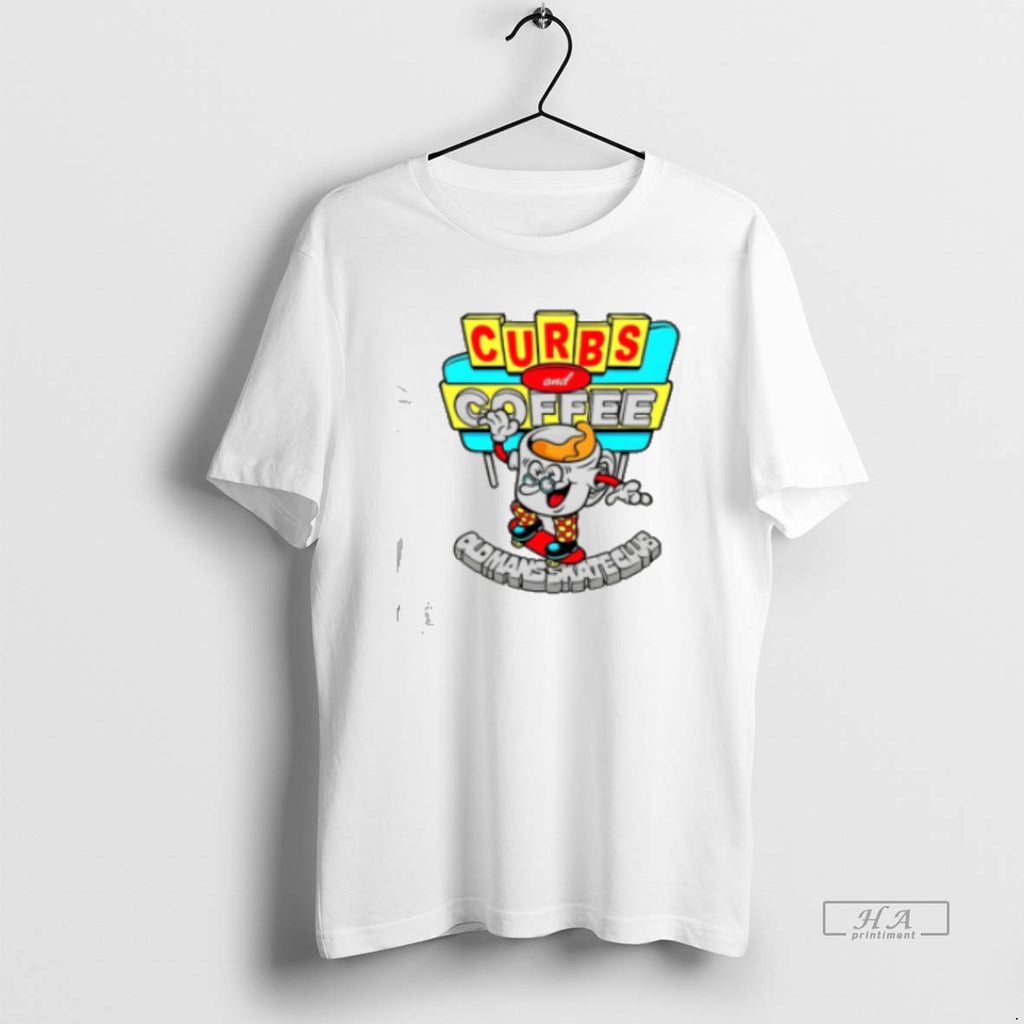 Official Curbs And Coffee Old Man Skate Club Classic Womens T-Shirts, Hoodie, Sweatshirt | TeeBloomCo.com