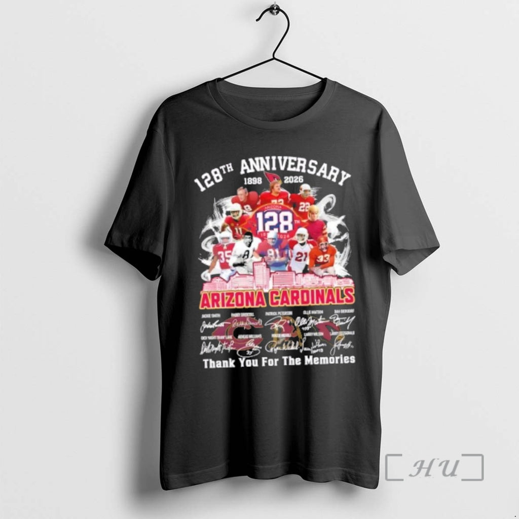 Officials 128th Anniversary 1898 2026 Arizona Cardinals Jackie Smith And Legends Thank You For The T-Shirts, Hoodie,...
