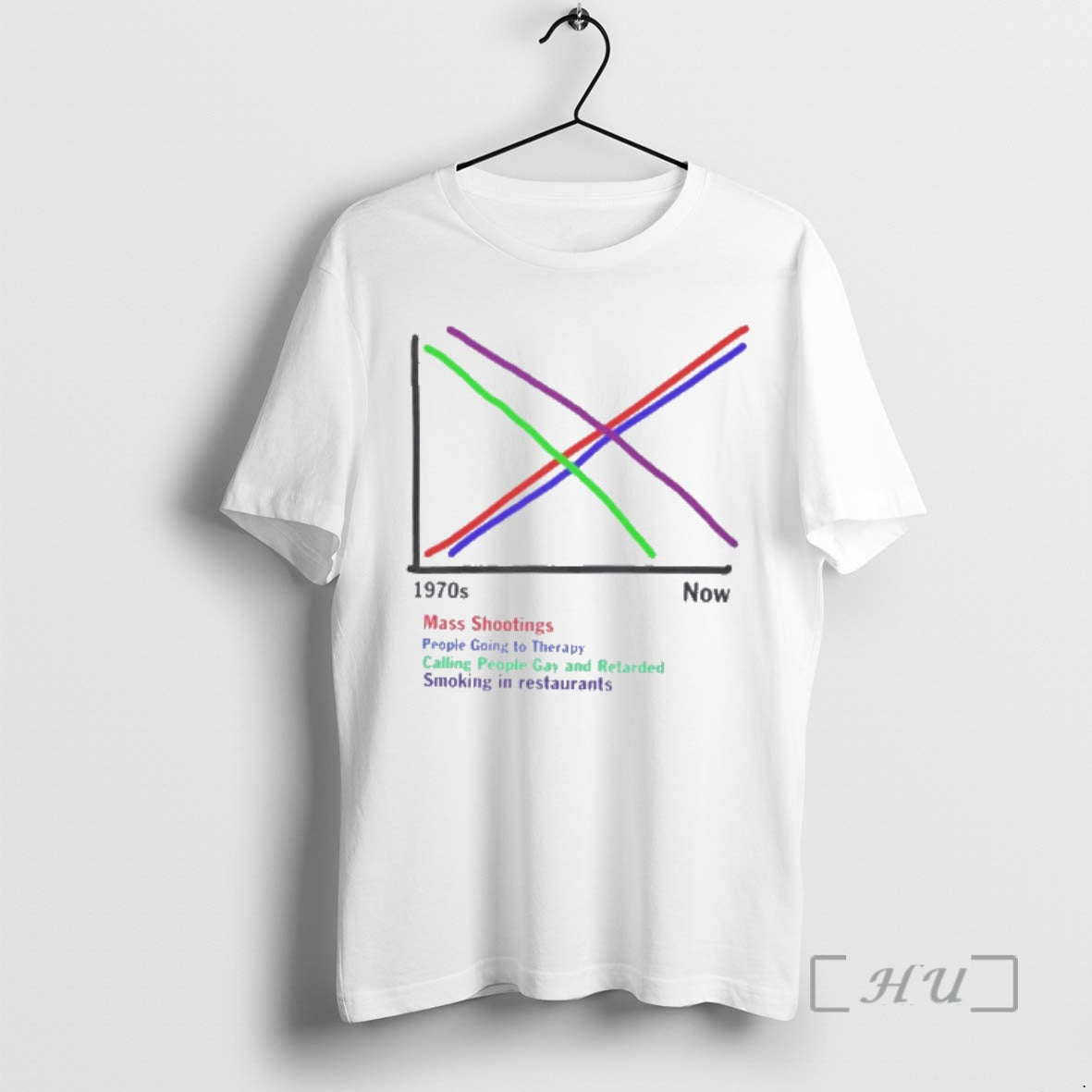 Officials 1970s Vs Now Graph T-Shirts, Hoodie, Sweatshirt | TeeBloomCo.com