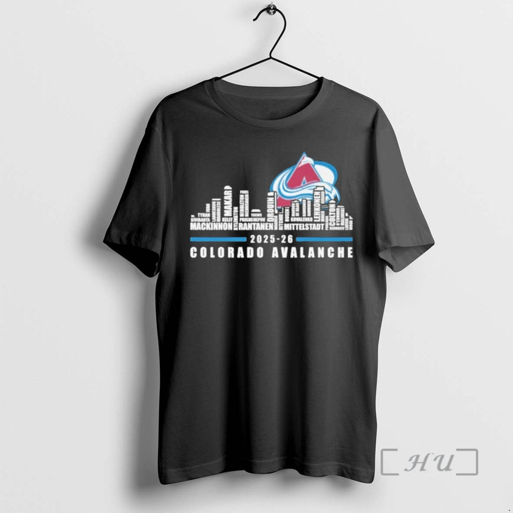 Officials 2025 26 Colorado Avalanche City Typo T-Shirts, Hoodie, Sweatshirt | TeeBloomCo.com