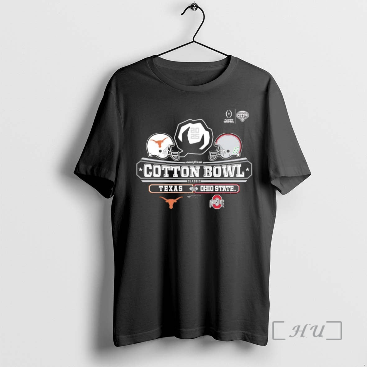 Officials 2025 Goodyear Cotton Bowl Classic 2 Team Texas Vs Ohio State Premium T Shirts Hoodie, Sweatshirt | TeeBloomCo.com