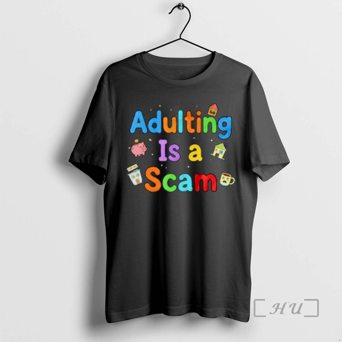 Officials Adulting Is A Scam Funny Ornaments T-Shirts, Hoodie, Sweatshirt | TeeBloomCo.com