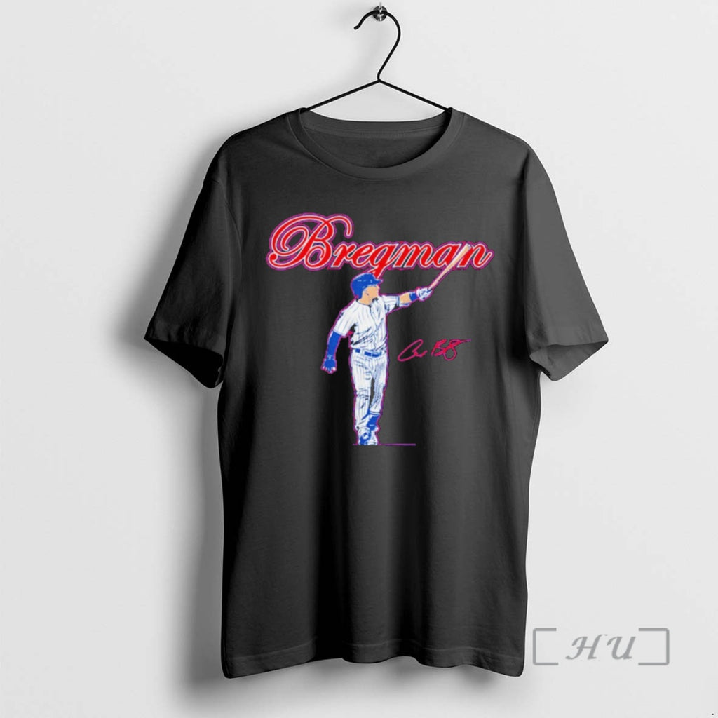 Officials Alex Bregman Signature Chicago Slugger Swing T-Shirts, Hoodie, Sweatshirt | TeeBloomCo.com